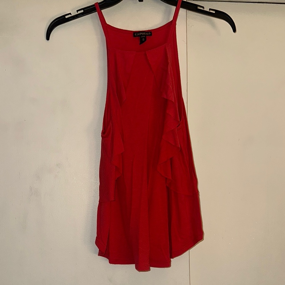 Express Red Sleeveless Top